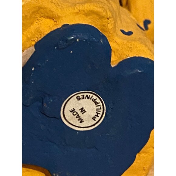 Vintage Paper Mache Handmade Mouse Figurine w/ Lemon Slice Ornament Philippines - Picture 7 of 7